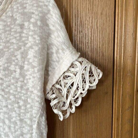 Anthropologie Saturday Sunday Lace Trim Tunic Top Small - Picture 4 of 6